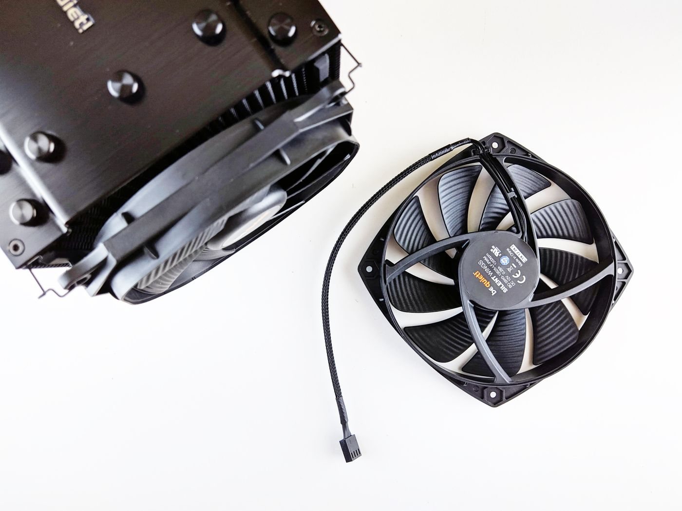 Computer cooling fan and heatsink